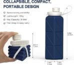 Collapsible, Silicone Foldable Portable Travel Water Bottle - Image 3