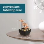 Golden Dew Relaxation Tabletop Water Fountain - Image 3
