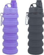 Collapsible Water Bottles Travel water bottle 2 pack