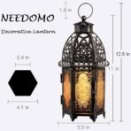 12.8'' Moroccan Lanterns Decorative Indoor & Outdoor - Image 2