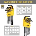 27-Piece Long Arm Allen Wrench Set - Image 2