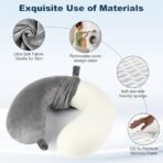 Travel Pillow 100% Pure Memory Foam Neck Pillow - Image 3