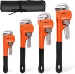 4 Pack Heavy Duty Pipe Wrench Set
