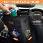 Car Trash Can Bin with Lid Hanging for Back Seat - Image 2