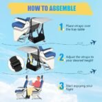 Airplane Foot Hammock, No Collapse Foot Rest for Plane Travel - Image 3