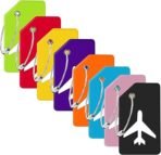 8 Pack Silicone Luggage Tag for Suitcases