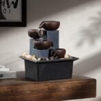 Tabletop Fountain 4 Level Small Waterfall Fountain - Image 3
