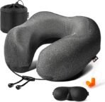 Travel Pillow 100% Pure Memory Foam Neck Pillow