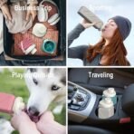 Collapsible, Silicone Foldable Portable Travel Water Bottle - Image 2