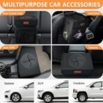 Car Trash Can Bin with Lid Hanging for Back Seat - Image 3