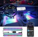 Car LED, Smart RGB Interior Car Lights with APP Control